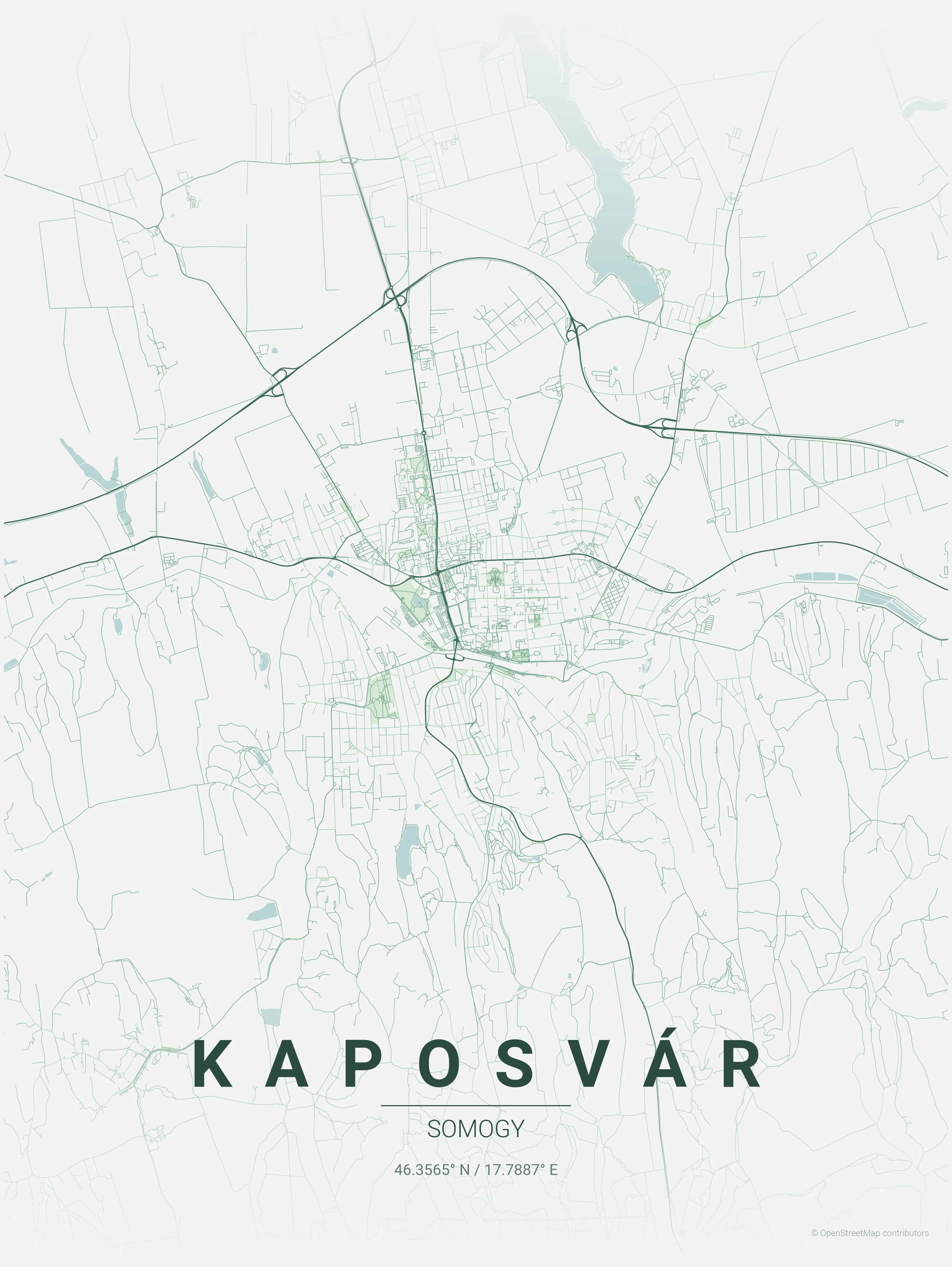 Kaposvár Referencia Térkép