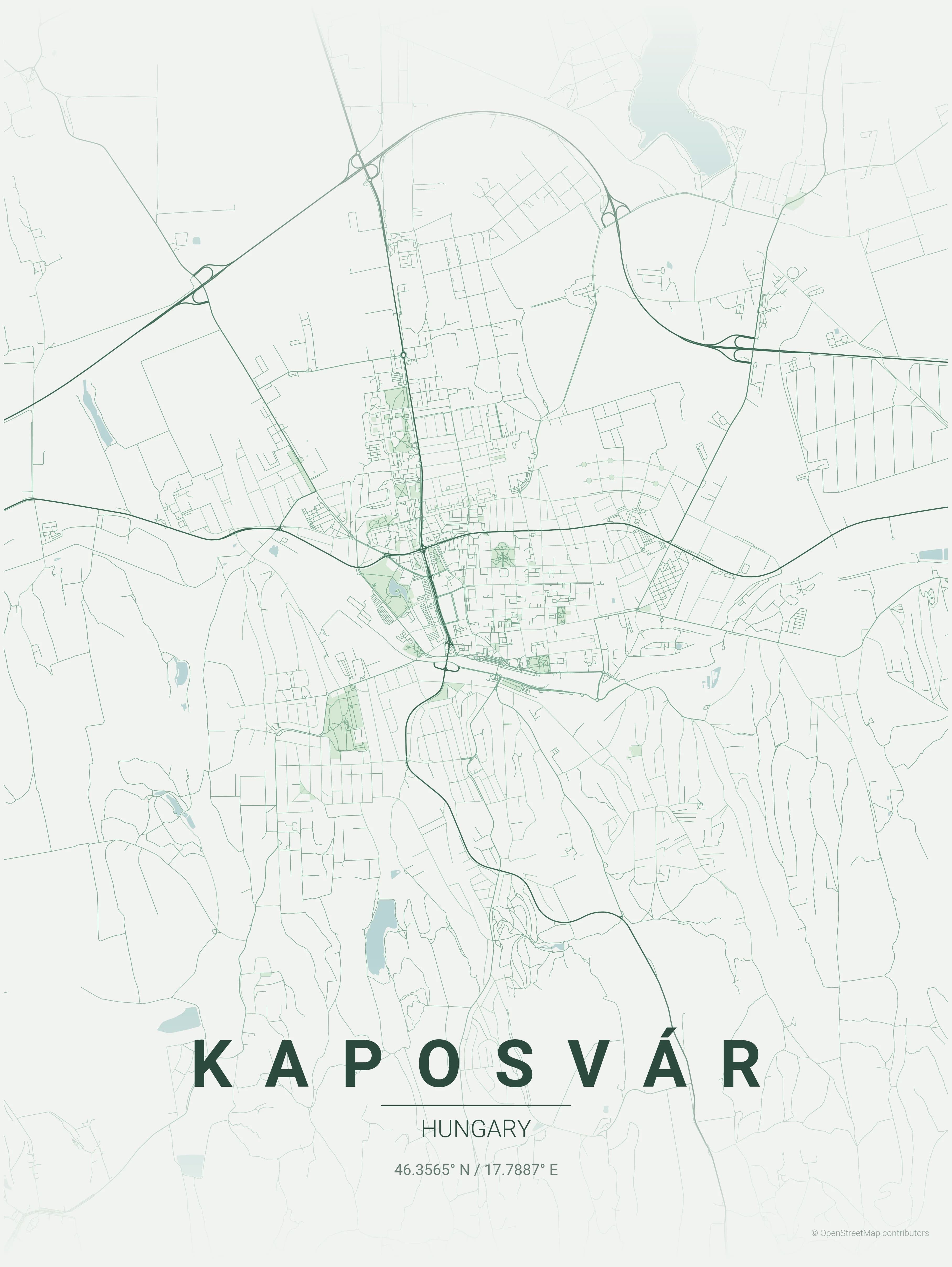 Kaposvár Referencia Térkép